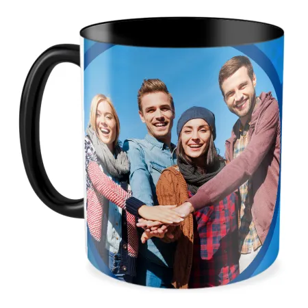 FOTO Kubek czarny 330ml dla PRZYJACIÓŁ